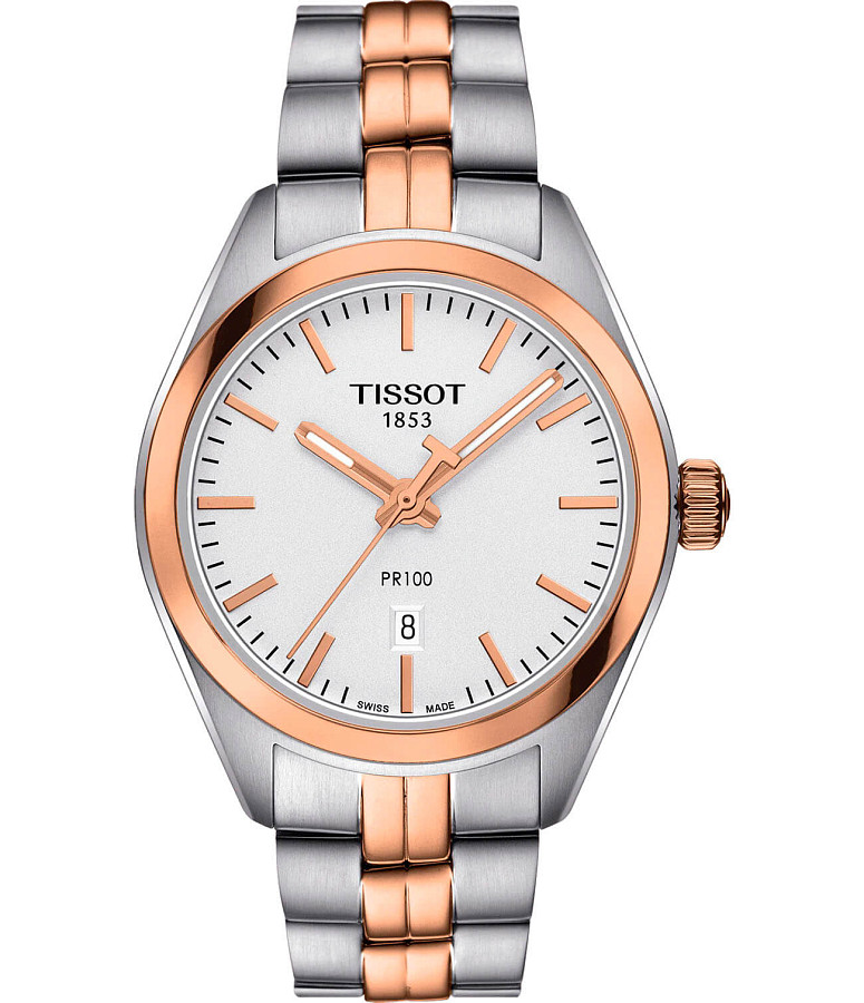 Часы Tissot PR 100 Lady T101.210.22.031.01 — женские, белый