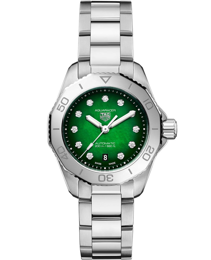 Часы TAG Heuer Aquaracer Professional 200 WBP2415.BA0622 — женские, зеленый