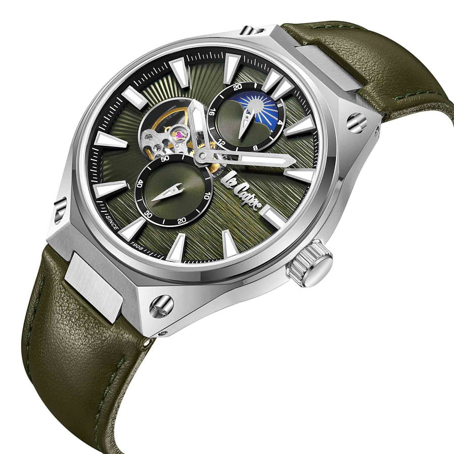 Часы Lee Cooper LC08122.375 — механические, металл сталь