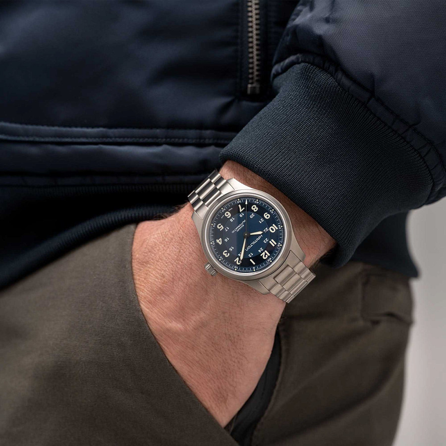 Часы Hamilton Khaki Field Titanium Auto H70545140 — Швейцария, механические