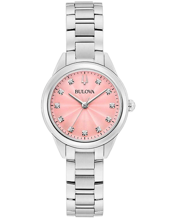Часы Bulova Sutton 96P249 — женские, розовый