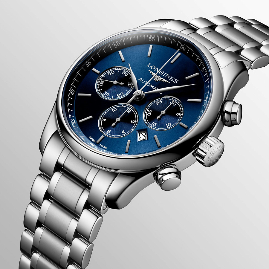 Часы Longines Master Collection L2.859.4.92.6 — синий, механические