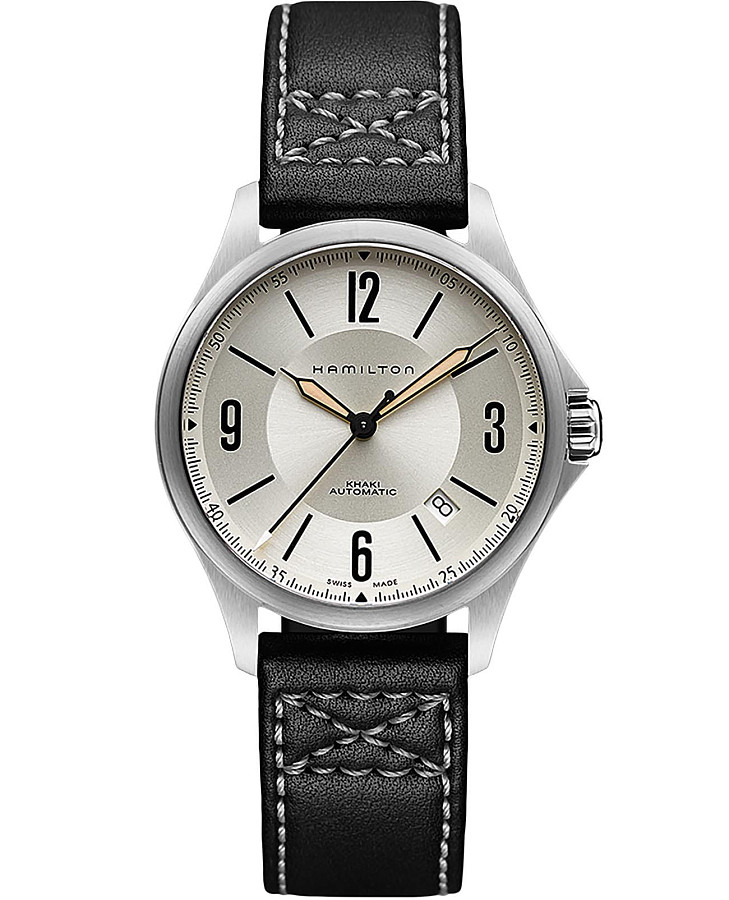 Часы Hamilton Khaki Aviation Auto H76565725 — мужские, серебристый
