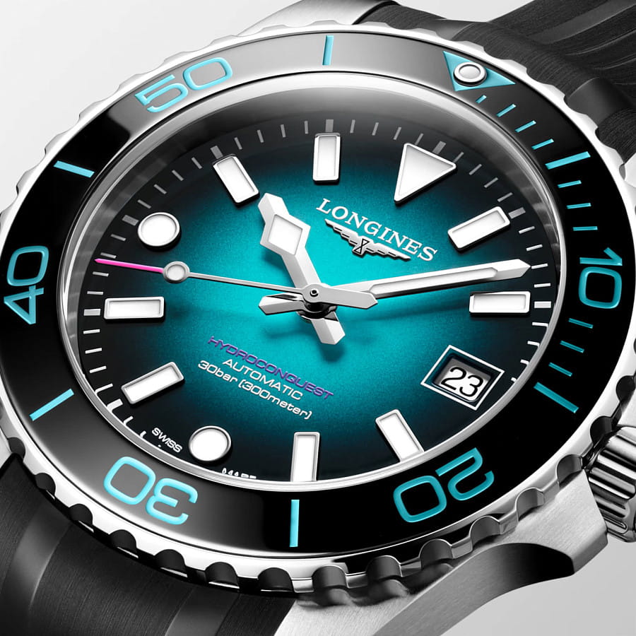 Часы Longines HydroConquest L3.779.4.09.9 — силикон, мужские