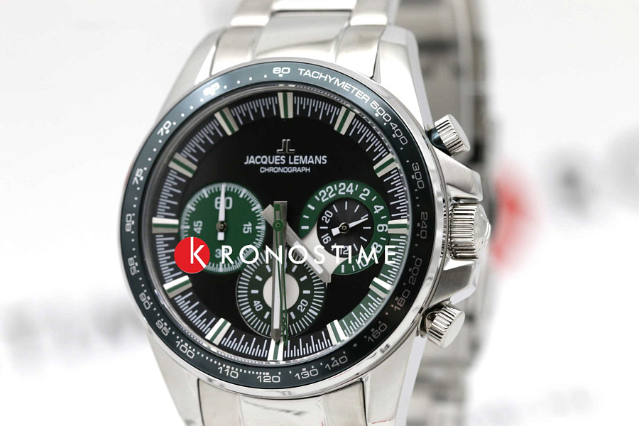 Часы Jacques Lemans Sport 1-2127G — черный, металл сталь