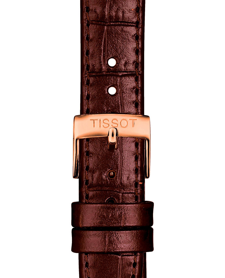 Часы Tissot Carson Premium Automatic Lady T122.207.36.033.00 — белый, сталь металл