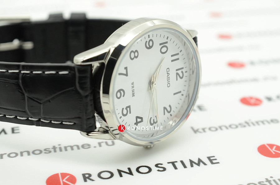 Часы Casio Collection LTP-1303PL-7B — кожаный, женские