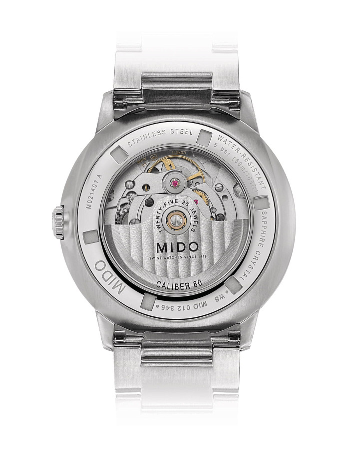 Часы Mido Commander Gradient M021.407.11.411.00 — черный, металл сталь