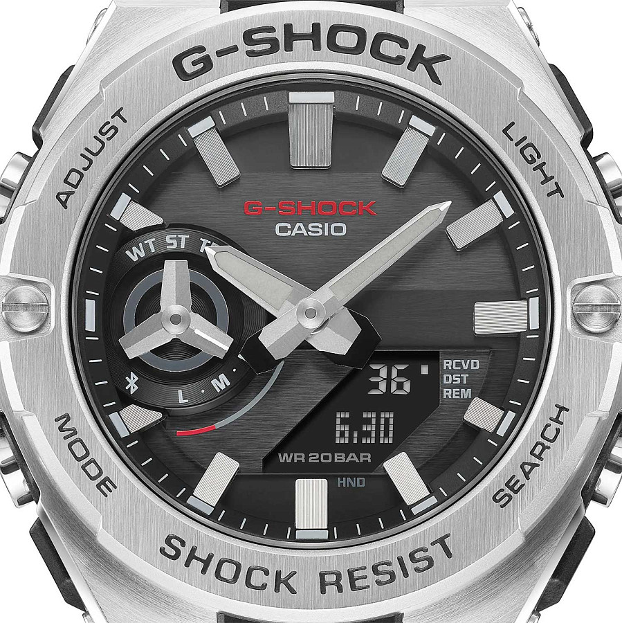 Часы Casio G-Shock GST-B500D-1AER — мужские, серебристый