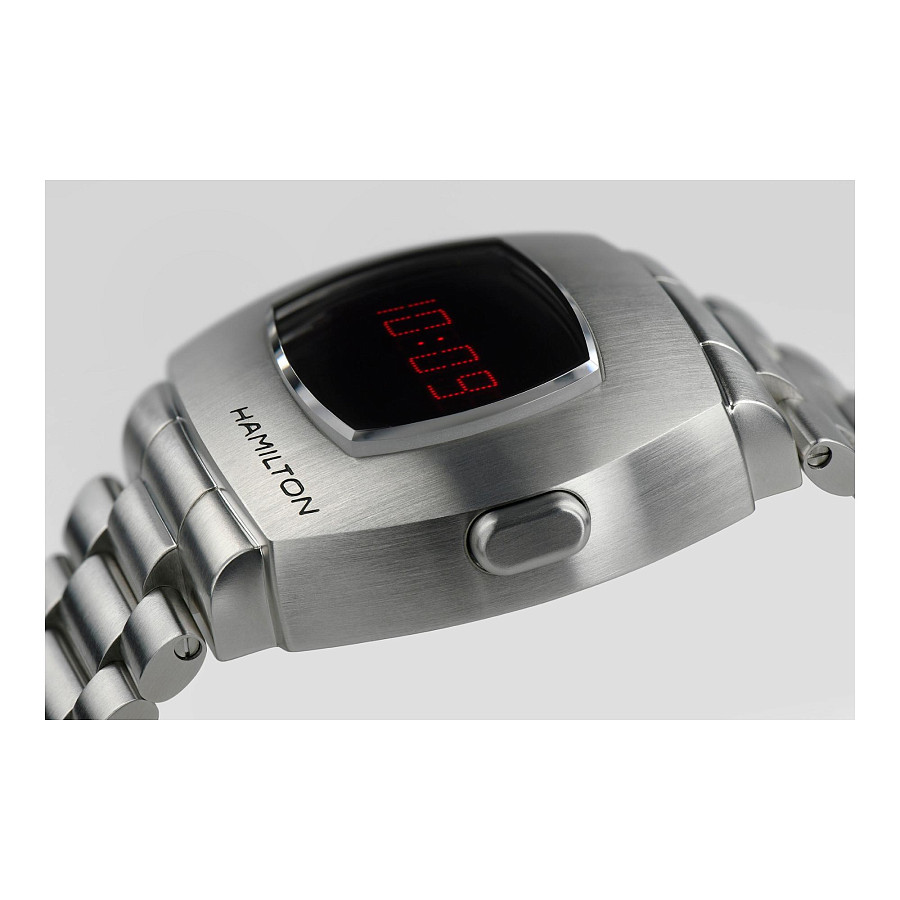 Часы Hamilton American Classic PSR Digital Quartz H52414130 — нержавеющая сталь, мужские