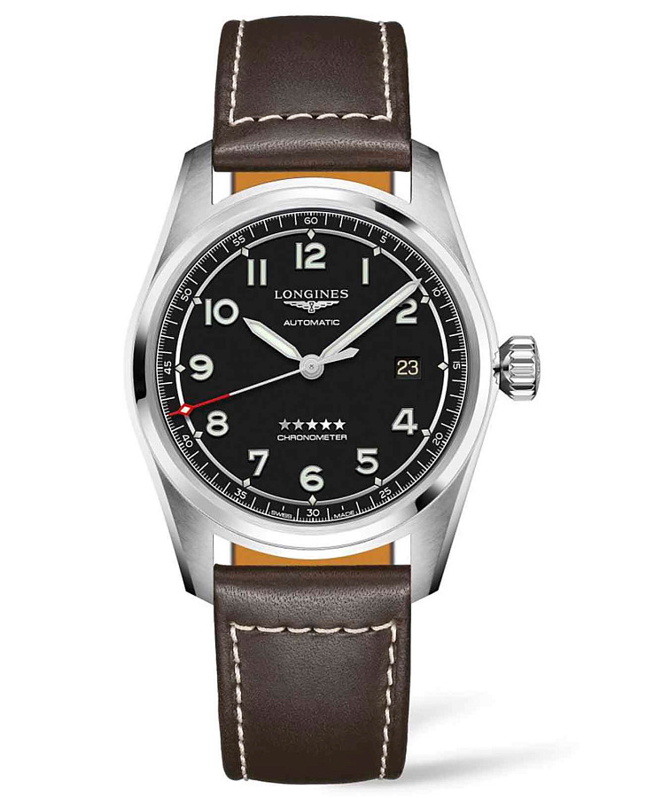 Часы Longines Spirit L3.810.4.53.0 — мужские, черный