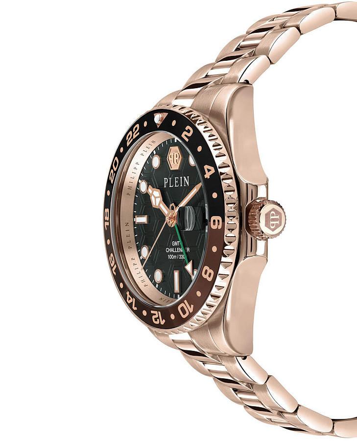 Часы Philipp Plein GMT-I Challenger PWYBA0723 — нержавеющая сталь с ip-покрытием, мужские