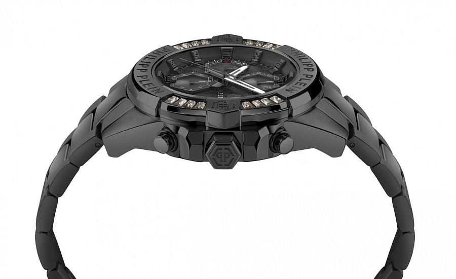 Часы Philipp Plein The $kull Chrono PWWFA0725 — сталь металл, Германия