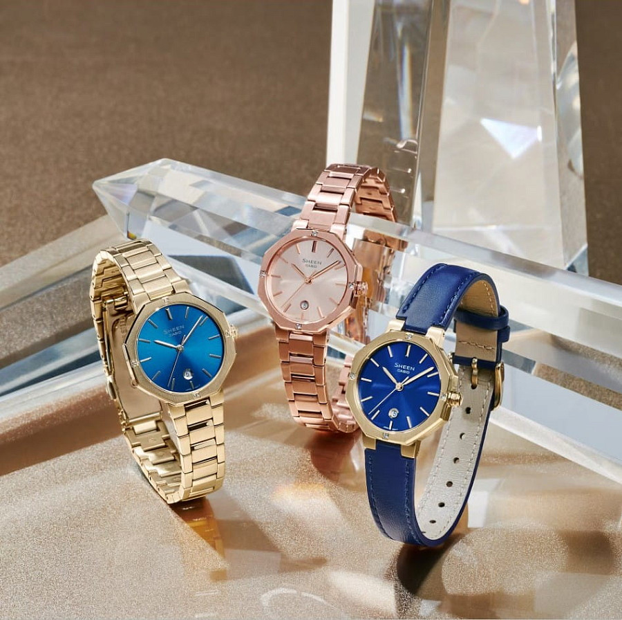 Часы Casio Sheen SHE-4543GL-2AUDF (SHE-4543GL-2A) — Япония, кварцевые