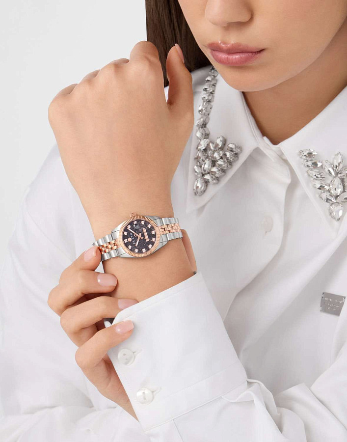 Часы Philipp Plein Date Superlative PWNFA0625 — нержавеющая сталь с pvd-покрытием, женские