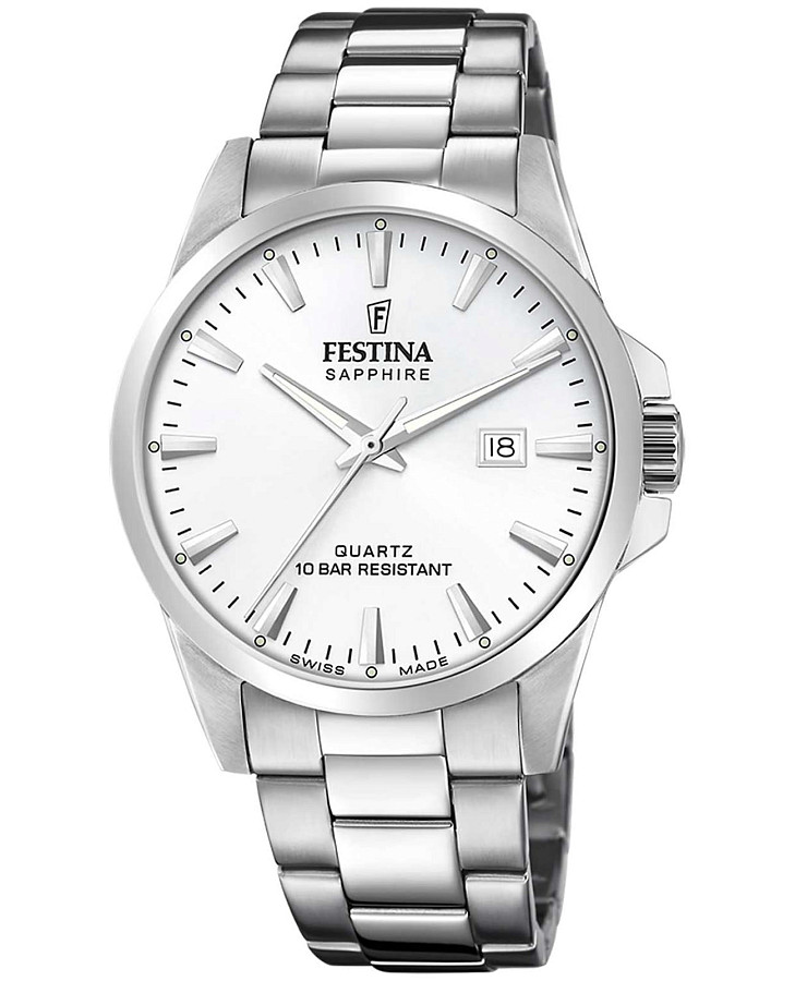 Часы Festina Swiss Made F20024/2 — мужские, белый