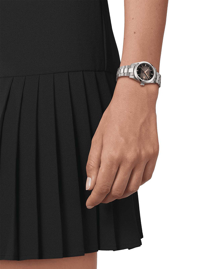 Часы Tissot T-My Lady Automatic T132.007.11.066.01 — коричневый, металл сталь