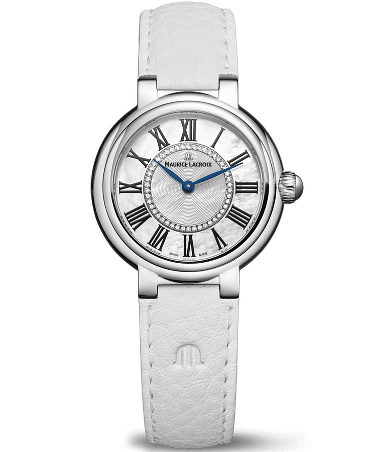 Часы Maurice Lacroix Fiaba Round FA1306-SS001-110-7 — женские, перламутровый