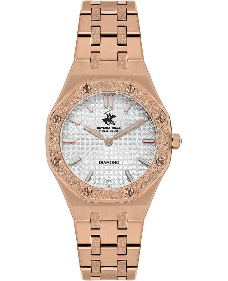 Часы Beverly Hills Polo Club Quartz BP3631X.430 — женские, перламутровый
