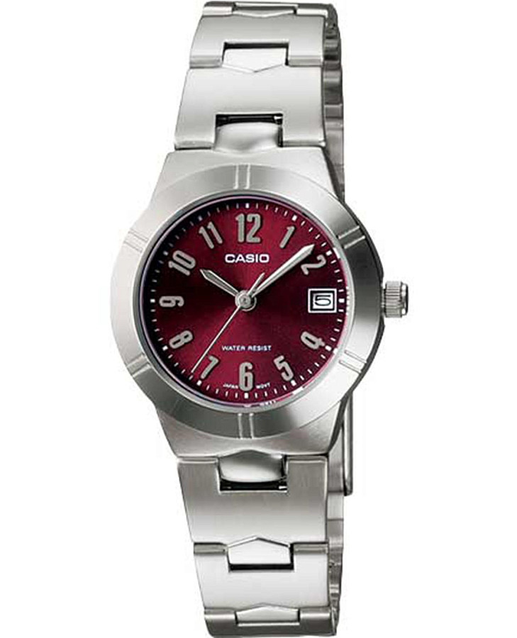 Часы Casio Collection LTP-1241D-4A2 — женские, бордовый