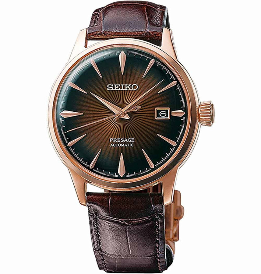 Часы Seiko Presage SRPB46J1 — мужские, коричневый