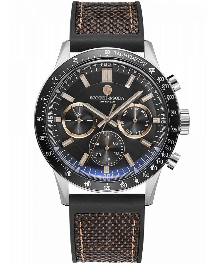 Часы Scotch&Soda SSM.105D — мужские, черный