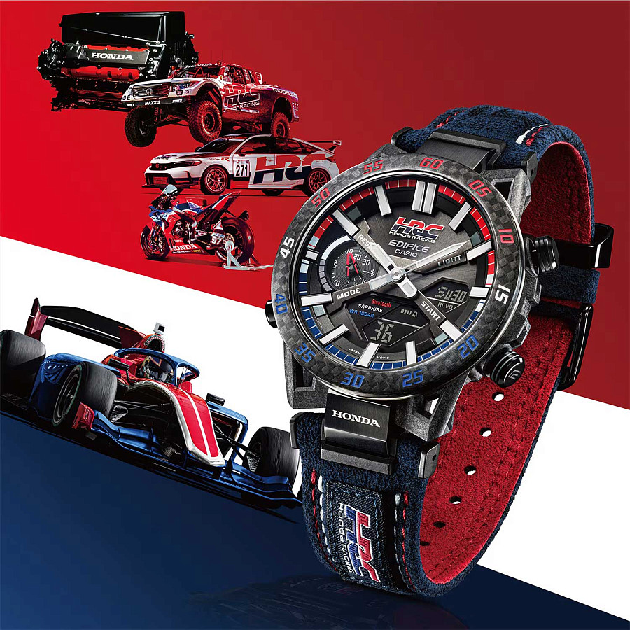 Часы Casio Edifice HRC x Honda Racing ECB-2000HR-1A — Япония, кварцевые