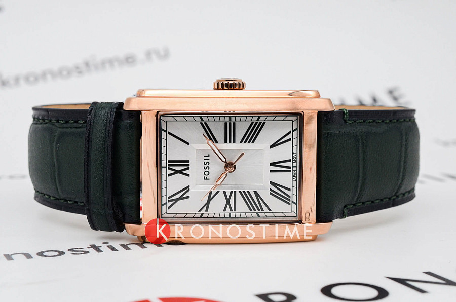 Часы Fossil Carraway FS6077 — кварцевые, металл сталь