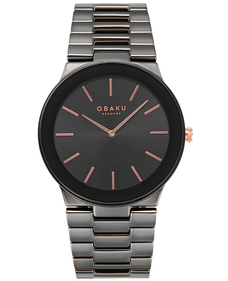 Часы Obaku Svale V281GXBBCB — мужские, черный