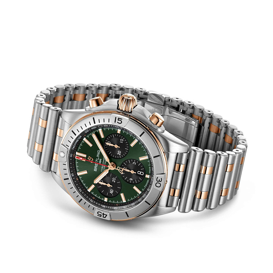 Часы Breitling Chronomat B01 42 UB0134131L1U1 — сталь + золото, мужские