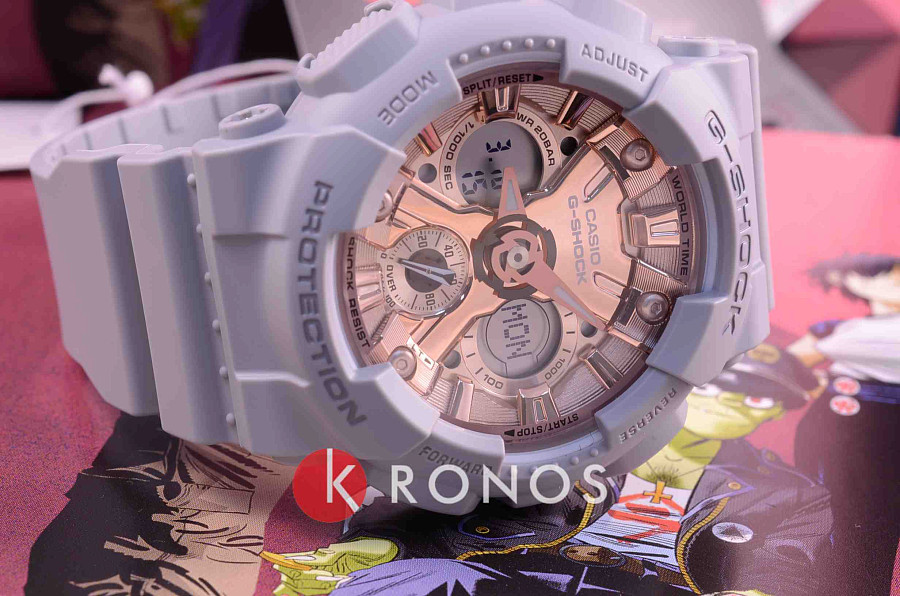 Часы Casio G-Shock GMA-S120MF-8A — золотистый, электронные