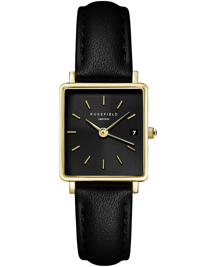 Часы Rosefield Boxy XS QBBLG-Q53 — женские, черный