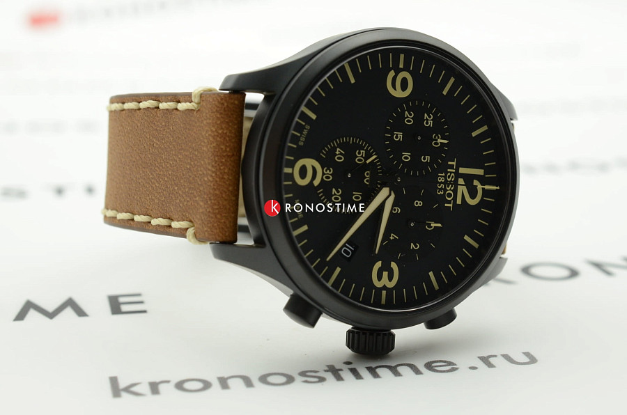 Часы Tissot Chrono XL T116.617.36.057.00 — черный, сталь металл