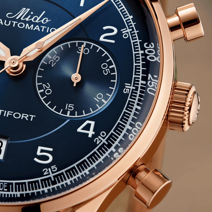 Часы Mido Multifort Patrimony Chronograph M040.427.36.042.00 — механические, Швейцария, мужские