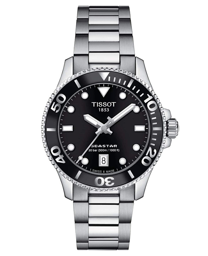Часы Tissot Seastar 1000 T120.210.11.051.00 — женские, черный