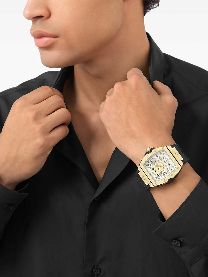 Часы Philipp Plein The Skeleton Frosted PWJFA1025 — силикон, мужские