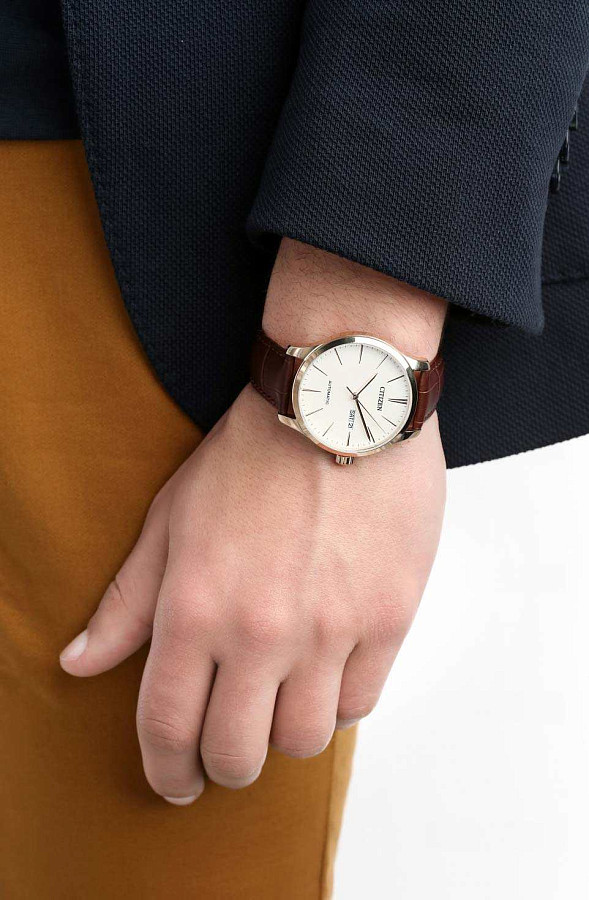 Часы Citizen Automatic NH8353-18A — механические, металл сталь