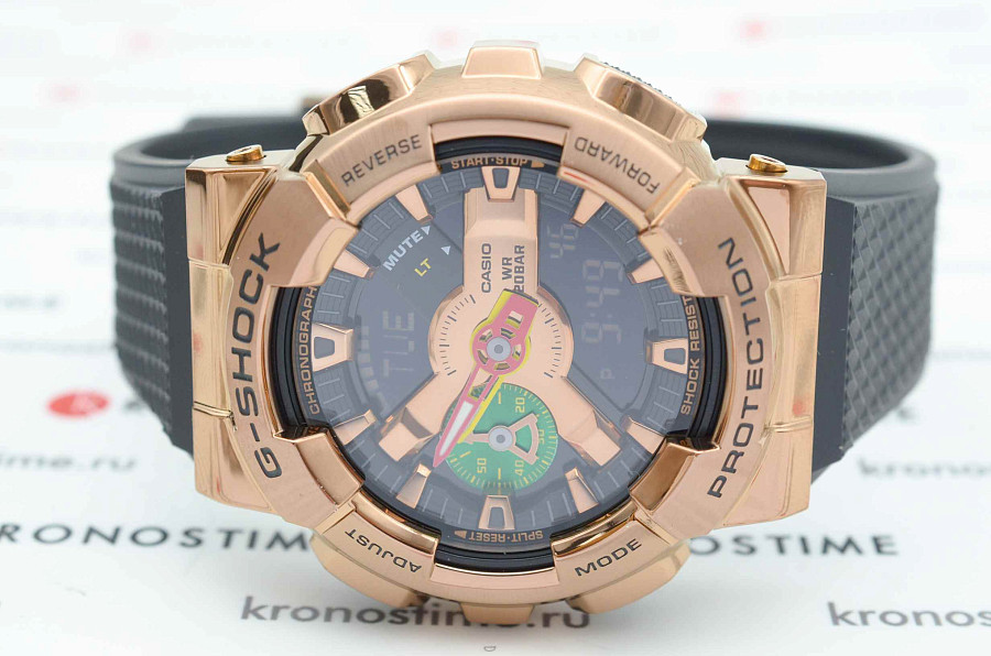 Часы Casio G-Shock GM-110RH-1A — мужские, электронные