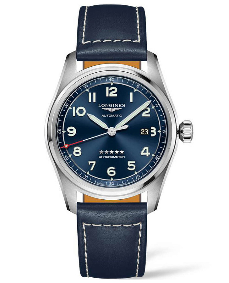 Часы Longines Spirit L3.811.4.93.3 — мужские, синий