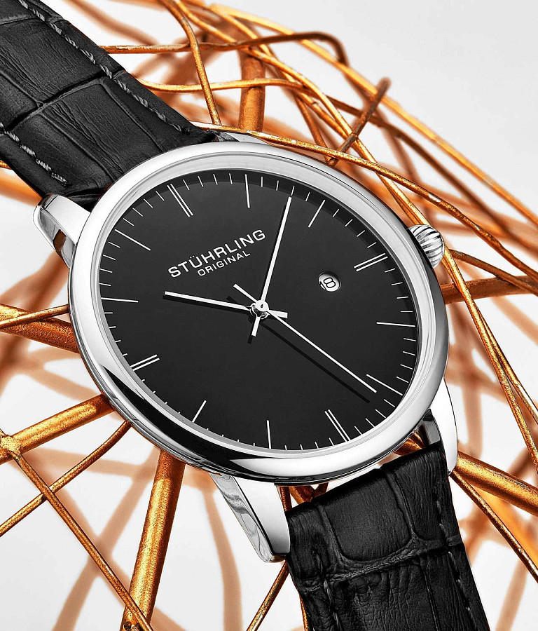 Часы Stuhrling Rasa 3997.2 — кварцевые, сталь металл