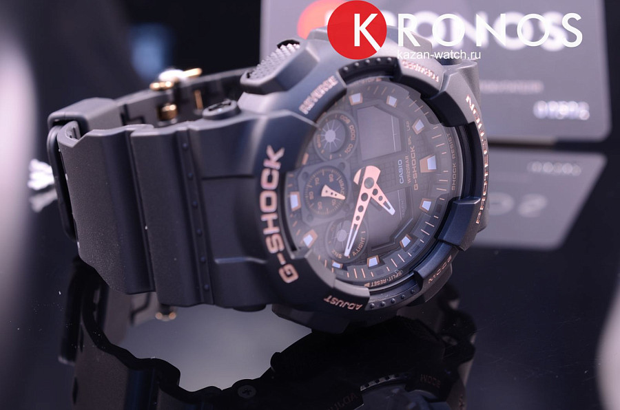 Часы Casio G-Shock GA-100GBX-1A4 — электронные, пластик