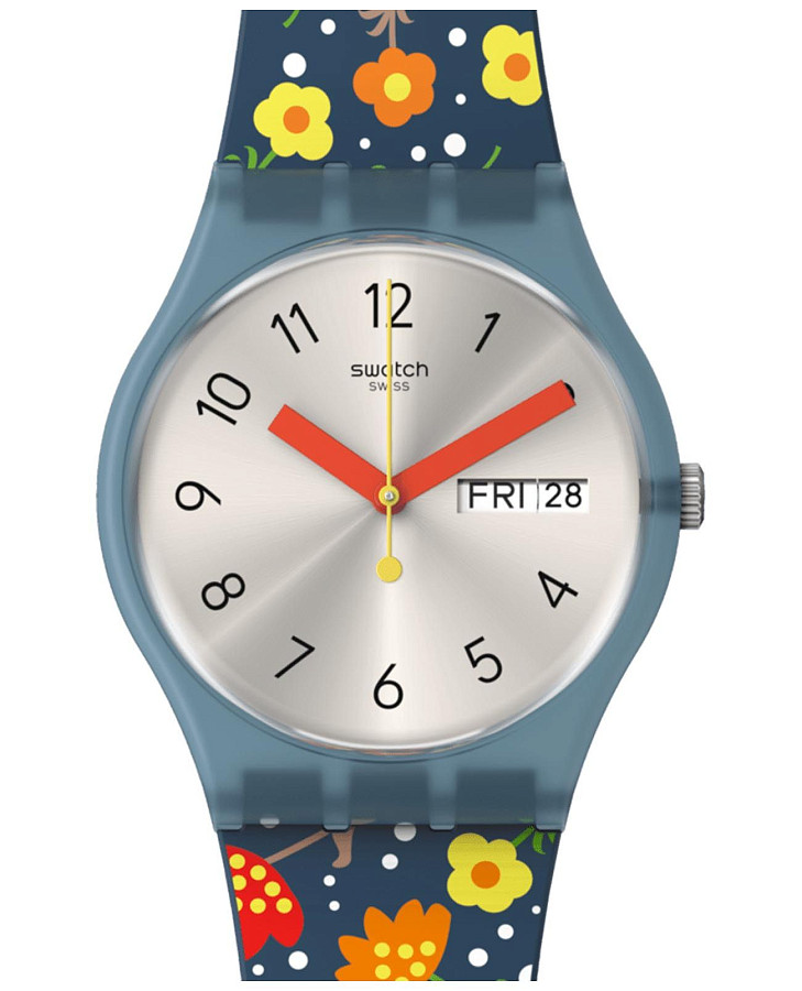 Часы Swatch Gent Biosourced Standard SO28N704 — женские, серебристый
