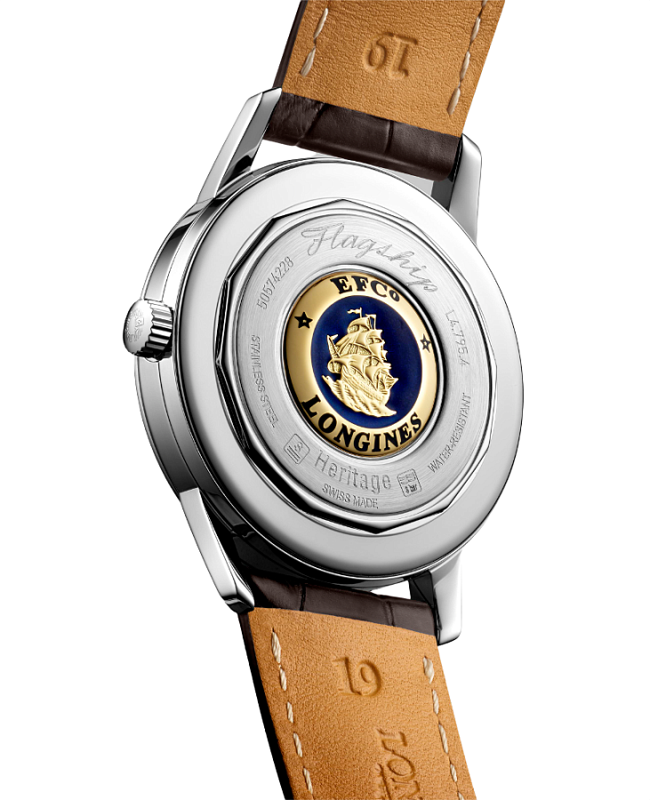Часы Longines Heritage L4.795.4.78.2 — механические, металл сталь