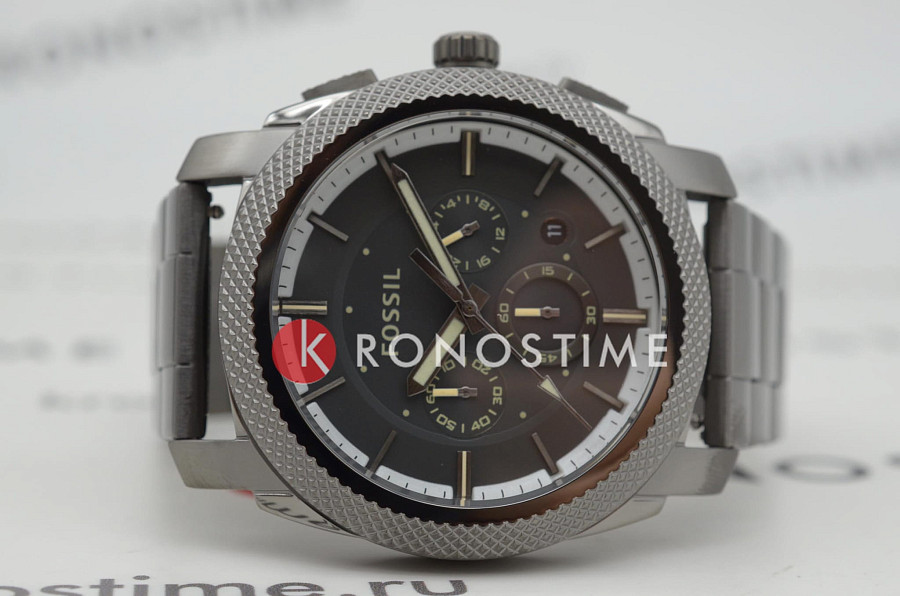 Часы Fossil Machine FS5172 — сталь c pvd покрытием, мужские