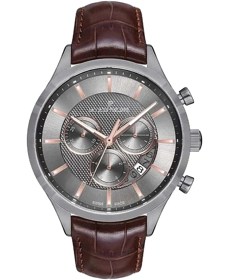Часы Jacques Philippe Gallant JPQGC038143N — мужские, серый
