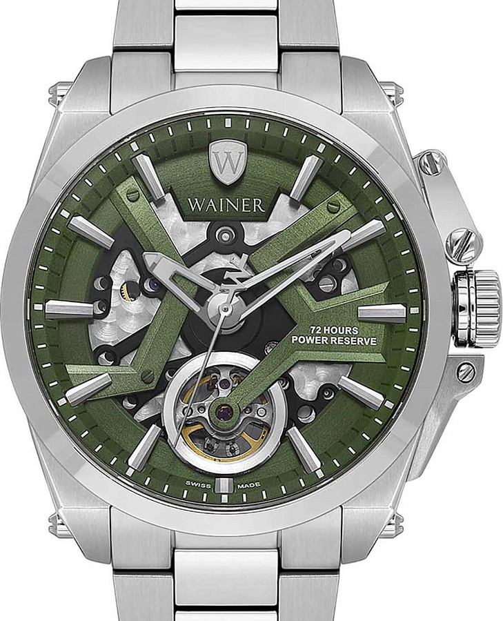 Часы Wainer WA.25250-B — механические, металл сталь