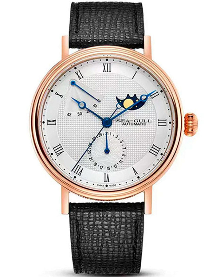 Часы Seagull Moon Phase 519.11.6092 — мужские, белый