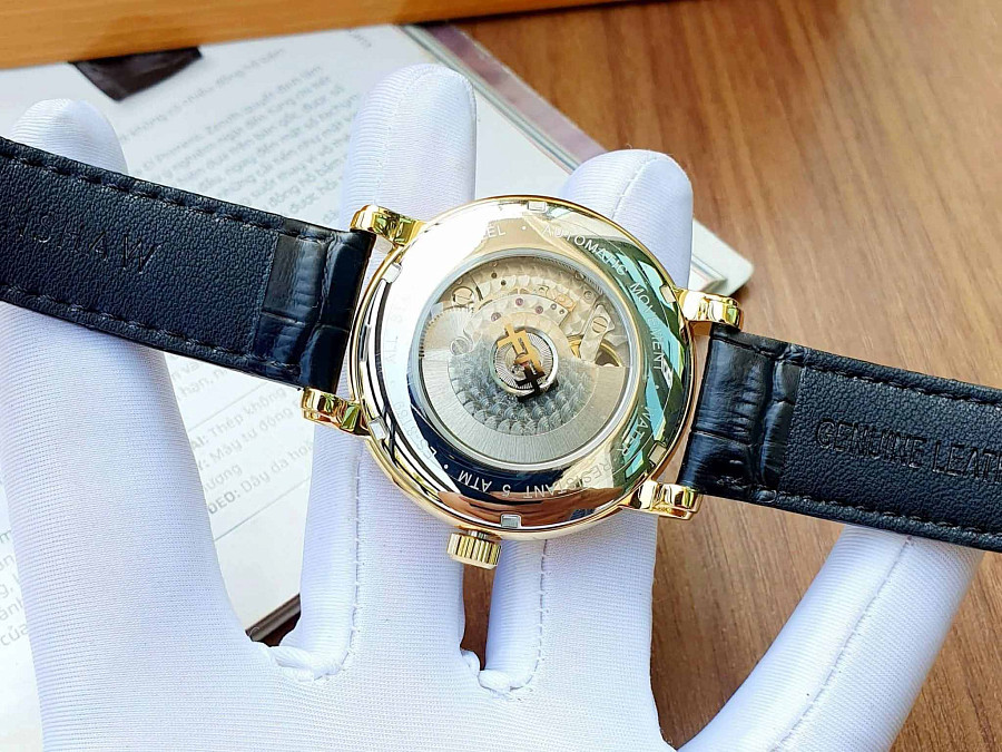 Часы Earnshaw Longcase ES-8169-05 — мужские, кожаный
