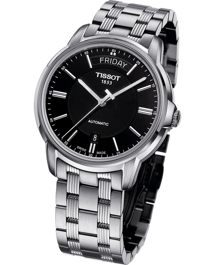 Часы Tissot Automatics III Day Date T065.930.11.051.00 — механические, сталь металл