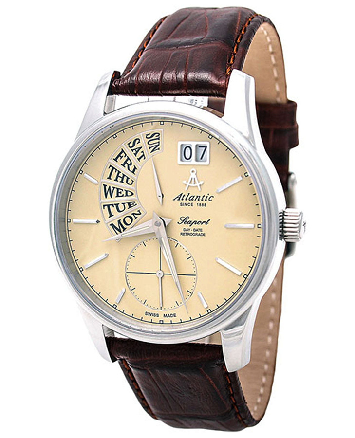 Часы Atlantic Seaport Day Date Retrograde 56351.41.91 — кварцевые, сталь металл